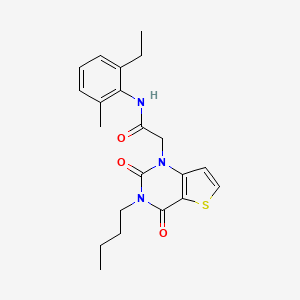 molecular formula C21H25N3O3S B2774775 2-(3-丁基-2,4-二氧代-3,4-二氢噻吩并[3,2-d]嘧啶-1(2H)-基)-N-(2-乙基-6-甲基苯基)乙酰胺 CAS No. 1252906-12-9