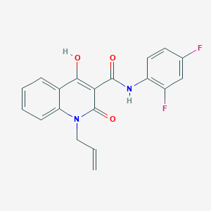 1-allyl-N-(2,4-difluorophenyl)-4-hydroxy-2-oxo-1,2-dihydroquinoline-3-carboxamide