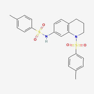 4-methyl-N-(1-tosyl-1,2,3,4-tetrahydroquinolin-7-yl)benzenesulfonamide
