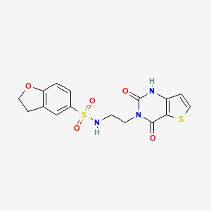 N-(2-(2,4-dioxo-1,2-dihydrothieno[3,2-d]pyrimidin-3(4H)-yl)ethyl)-2,3-dihydrobenzofuran-5-sulfonamide