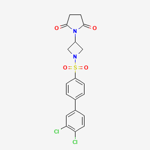 1-(1-((3',4'-Dichloro-[1,1'-biphenyl]-4-yl)sulfonyl)azetidin-3-yl)pyrrolidine-2,5-dione