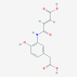 molecular formula C12H11NO6 B2774858 (2E)-3-{[5-(carboxymethyl)-2-hydroxyphenyl]carbamoyl}prop-2-enoic acid CAS No. 866019-68-3