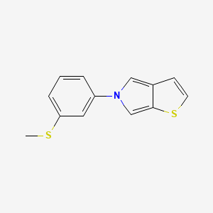 molecular formula C13H11NS2 B2774863 甲基-3-(5H-噻吩[2,3-c]吡咯-5-基)苯基硫醚 CAS No. 338977-19-8