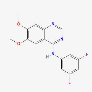 molecular formula C16H13F2N3O2 B2774867 N-(3,5-difluorophenyl)-6,7-dimethoxyquinazolin-4-amine CAS No. 477859-82-8