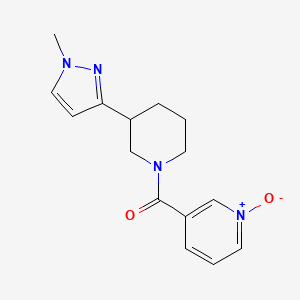 3-(3-(1-methyl-1H-pyrazol-3-yl)piperidine-1-carbonyl)pyridine 1-oxide