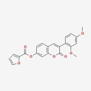 molecular formula C22H16O7 B2774882 3-(2,4-dimethoxyphenyl)-2-oxo-2H-chromen-7-yl furan-2-carboxylate CAS No. 864761-48-8