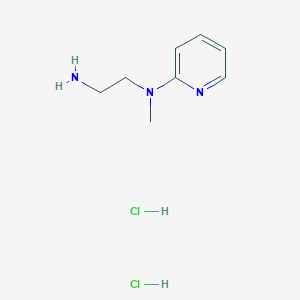 molecular formula C8H15Cl2N3 B2774886 N-(2-氨基乙基)-N-甲基吡啶-2-胺 二盐酸盐 CAS No. 2172000-91-6
