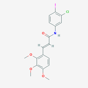 molecular formula C18H17ClINO4 B2774892 N-(3-氯-4-碘苯基)-3-(2,3,4-三甲氧基苯基)丙烯酰胺 CAS No. 329778-89-4