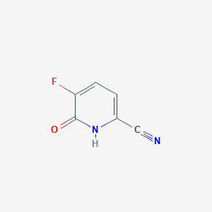 molecular formula C6H3FN2O B2774895 5-Fluoro-6-oxo-1,6-dihydropyridine-2-carbonitrile CAS No. 1239510-82-7
