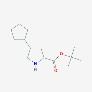 Tert-butyl 4-cyclopentylpyrrolidine-2-carboxylate