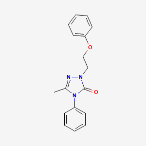 molecular formula C17H17N3O2 B2774920 5-Methyl-2-(2-phenoxyethyl)-4-phenyl-1,2,4-triazol-3-one CAS No. 861206-16-8