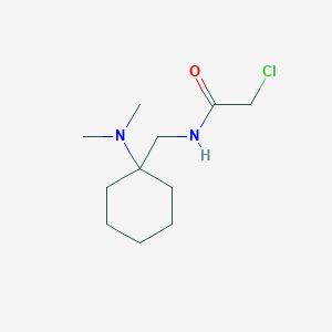2-chloro-N-{[1-(dimethylamino)cyclohexyl]methyl}acetamide