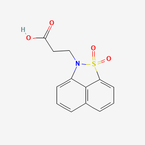 molecular formula C13H11NO4S B2774937 3-(1,1-dioxido-2H-naphtho[1,8-cd]isothiazol-2-yl)propanoic acid CAS No. 848369-67-5
