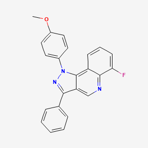 molecular formula C23H16FN3O B2774953 6-fluoro-1-(4-methoxyphenyl)-3-phenyl-1H-pyrazolo[4,3-c]quinoline CAS No. 892358-57-5