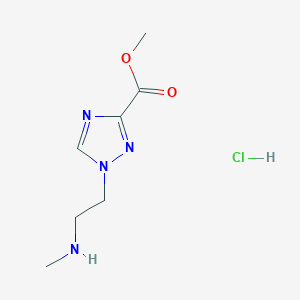 Methyl 1-[2-(methylamino)ethyl]-1,2,4-triazole-3-carboxylate;hydrochloride