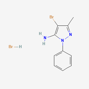 4-bromo-3-methyl-1-phenyl-1H-pyrazol-5-amine hydrobromide