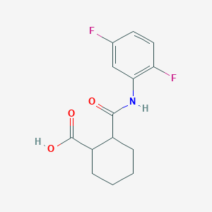 molecular formula C14H15F2NO3 B2774968 2-[(2,5-difluorophenyl)carbamoyl]cyclohexane-1-carboxylic Acid CAS No. 899023-10-0