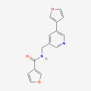N-((5-(furan-3-yl)pyridin-3-yl)methyl)furan-3-carboxamide