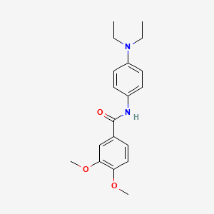 molecular formula C19H24N2O3 B2774974 N-(4-(diethylamino)phenyl)-3,4-dimethoxybenzamide CAS No. 303992-85-0