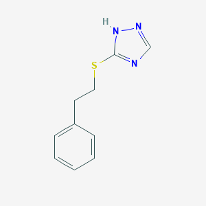 molecular formula C10H11N3S B277499 3-[(2-phenylethyl)sulfanyl]-4H-1,2,4-triazole 