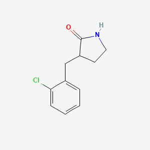 3-[(2-Chlorophenyl)methyl]pyrrolidin-2-one