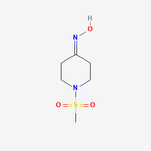 N-(1-methanesulfonylpiperidin-4-ylidene)hydroxylamine