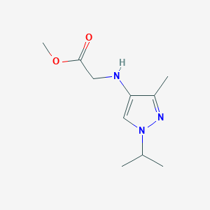 Methyl 2-[(3-methyl-1-propan-2-ylpyrazol-4-yl)amino]acetate