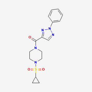 (4-(cyclopropylsulfonyl)piperazin-1-yl)(2-phenyl-2H-1,2,3-triazol-4-yl)methanone