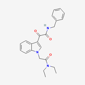 molecular formula C23H25N3O3 B2775033 N-苄基-2-[1-[2-(二乙基氨基)-2-氧代乙基]吲哚-3-基]-2-氧代乙酰胺 CAS No. 872848-71-0