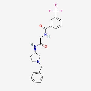 (R)-N-(2-((1-benzylpyrrolidin-3-yl)amino)-2-oxoethyl)-3-(trifluoromethyl)benzamide