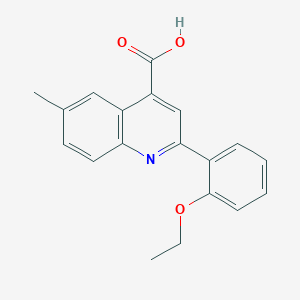 molecular formula C19H17NO3 B2775056 2-(2-乙氧基苯基)-6-甲基喹啉-4-羧酸 CAS No. 897572-04-2