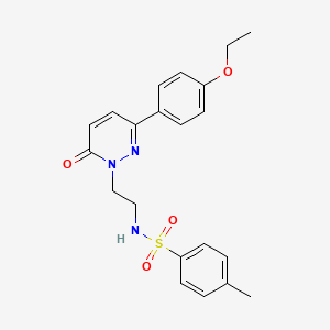 molecular formula C21H23N3O4S B2775067 N-(2-(3-(4-ethoxyphenyl)-6-oxopyridazin-1(6H)-yl)ethyl)-4-methylbenzenesulfonamide CAS No. 921513-84-0
