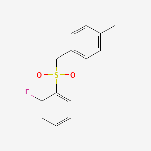 molecular formula C14H13FO2S B2775069 1-氟-2-[(4-甲基苯基)磺酰基]苯 CAS No. 1325304-74-2