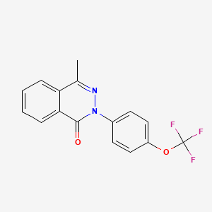 4-methyl-2-[4-(trifluoromethoxy)phenyl]-1(2H)-phthalazinone