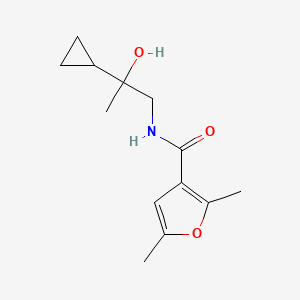 molecular formula C13H19NO3 B2775088 N-(2-cyclopropyl-2-hydroxypropyl)-2,5-dimethylfuran-3-carboxamide CAS No. 1286732-45-3
