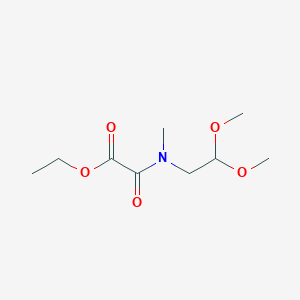 molecular formula C9H17NO5 B2775091 Ethyl [(2,2-dimethoxyethyl)(methyl)amino](oxo)acetate CAS No. 349119-65-9