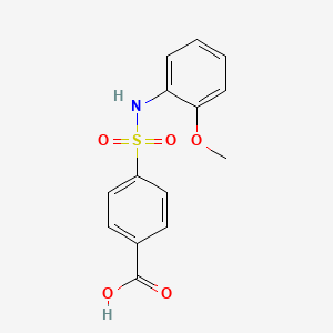 molecular formula C14H13NO5S B2775100 4-[(2-methoxyphenyl)sulfamoyl]benzoic Acid CAS No. 169945-27-1