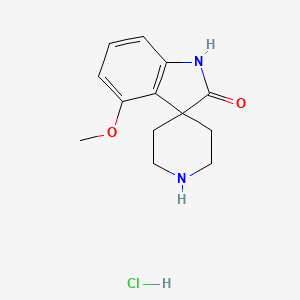 molecular formula C13H17ClN2O2 B2775106 4-甲氧基-1,2-二氢噻吩并[3,4'-哌啶]-2-酮二盐酸盐 CAS No. 2251054-45-0