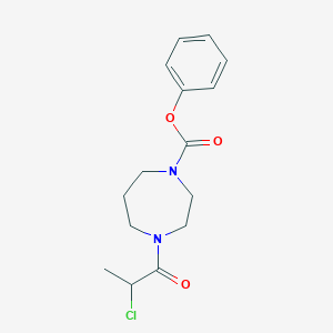 Phenyl 4-(2-chloropropanoyl)-1,4-diazepane-1-carboxylate
