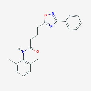 molecular formula C20H21N3O2 B277511 N-(2,6-dimethylphenyl)-4-(3-phenyl-1,2,4-oxadiazol-5-yl)butanamide 
