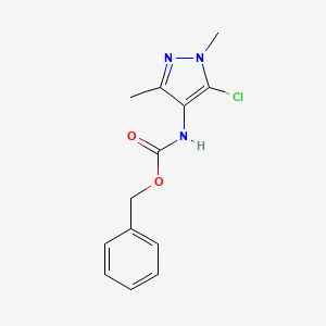 benzyl N-(5-chloro-1,3-dimethyl-1H-pyrazol-4-yl)carbamate