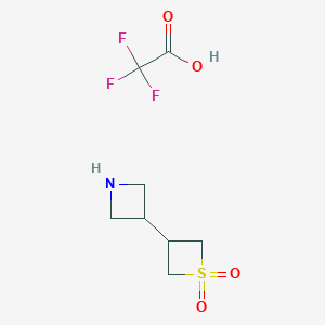 3-(Azetidin-3-yl)-1lambda6-thietane-1,1-dione, trifluoroacetic acid