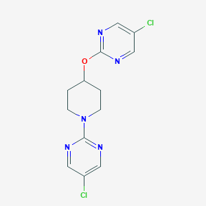5-Chloro-2-[4-(5-chloropyrimidin-2-yl)oxypiperidin-1-yl]pyrimidine