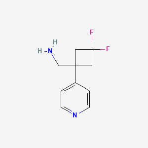 (3,3-Difluoro-1-pyridin-4-ylcyclobutyl)methanamine