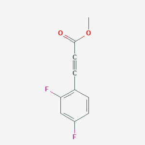 molecular formula C10H6F2O2 B2775141 Methyl 3-(2,4-difluorophenyl)prop-2-ynoate CAS No. 340772-56-7
