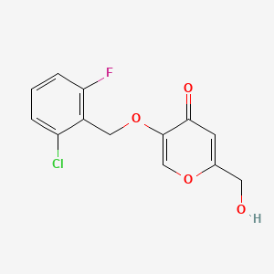 5-[(2-chloro-6-fluorobenzyl)oxy]-2-(hydroxymethyl)-4H-pyran-4-one