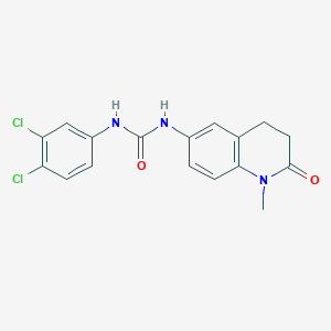 1-(3,4-Dichlorophenyl)-3-(1-methyl-2-oxo-1,2,3,4-tetrahydroquinolin-6-yl)urea