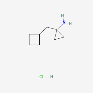 1-(Cyclobutylmethyl)cyclopropan-1-amine;hydrochloride