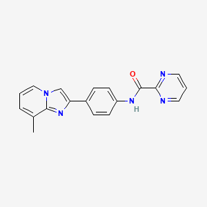 N-(4-(8-methylimidazo[1,2-a]pyridin-2-yl)phenyl)pyrimidine-2-carboxamide