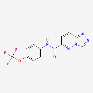 N-[4-(Trifluoromethoxy)phenyl]-[1,2,4]triazolo[4,3-b]pyridazine-6-carboxamide